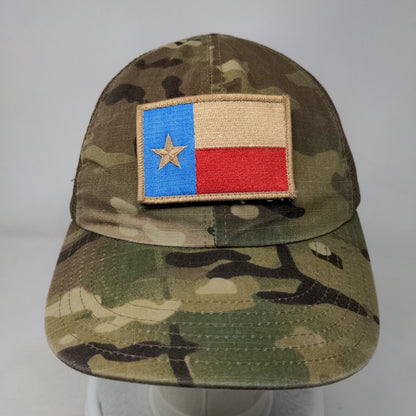 Texas Flag Strapback Trucker Hat Camouflage OS Embroidered Patriotic Nine Line