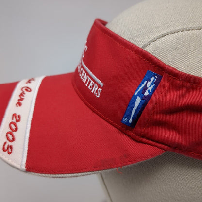 Truman Medical Centers Race For The Cure 2003 Sun Visor Hat Red OS Adjustable