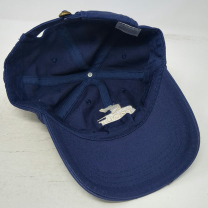 Baseball Cap Blue OSFM Trout Unlimited Embroidered Slideback Cotton Fishing Hat
