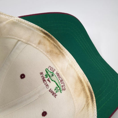 Cali Fame Baseball Cap White Red OS Rancho Park Los Angeles Golf Made in USA
