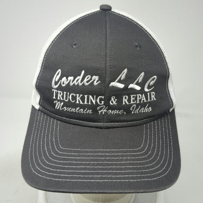 Port Authority Trucker Hat Gray One Size Corder LLC Trucking Repair Idaho Mesh