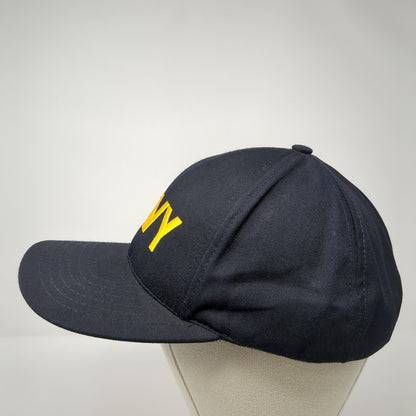NAVY Snapback Hat Blue One Size Adjustable Embroidered 6 Panel Graffiti