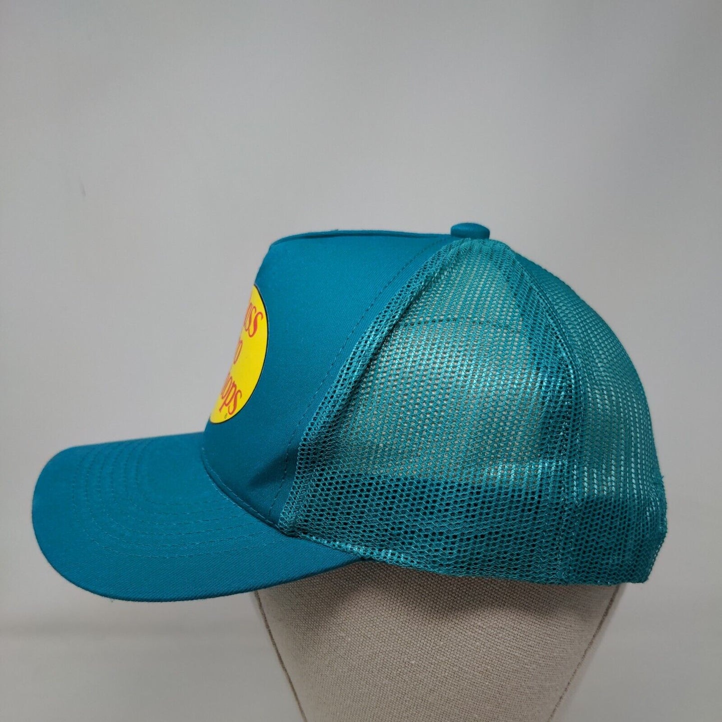 Bass Pro Shops Snapbnack Trucker Hat Blue OSFM Adjustable Gone Fishing Mesh Back