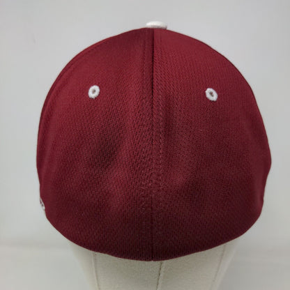 Richardson Men's Fitted Hat Red S-M Embroidered Big M Logo PATS 40