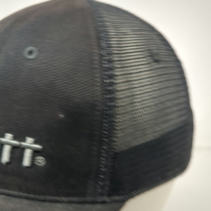 Carhartt Trucker Hat Black Gray One Size Snapback Mesh Embroidered Canvas Logo