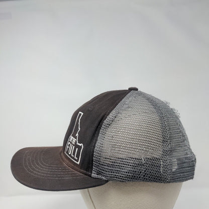 We're Full Snapback Mesh Back Trucker Hat Multi OSFA Embroidered