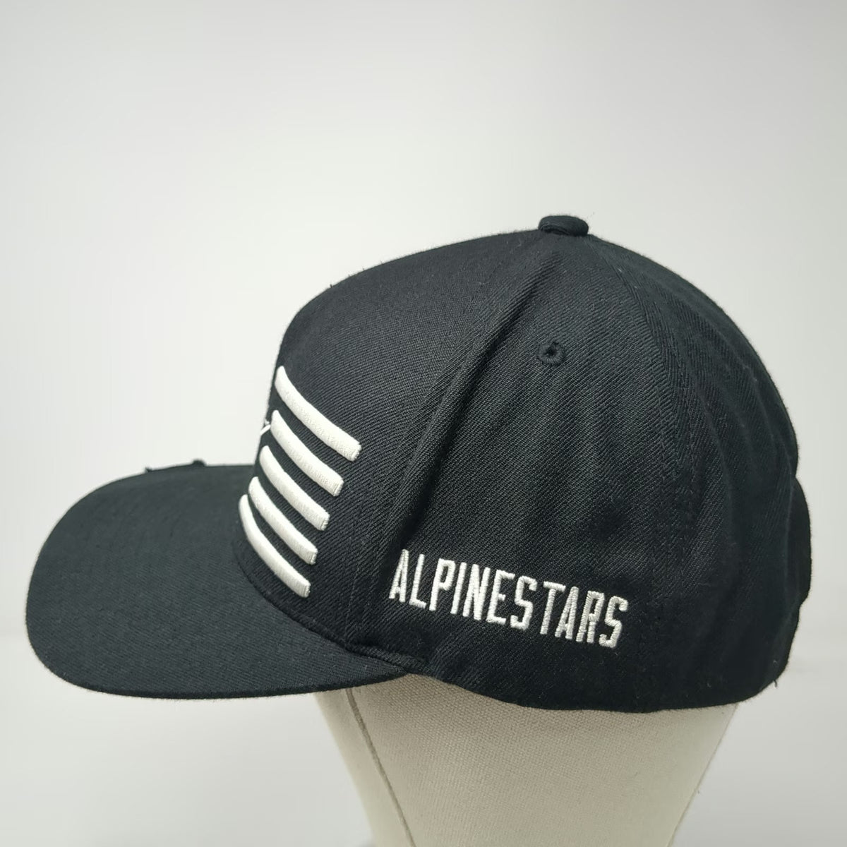 Alpinestars Snapback Black One Size Hat White Embroidered Logo Motocross Racing