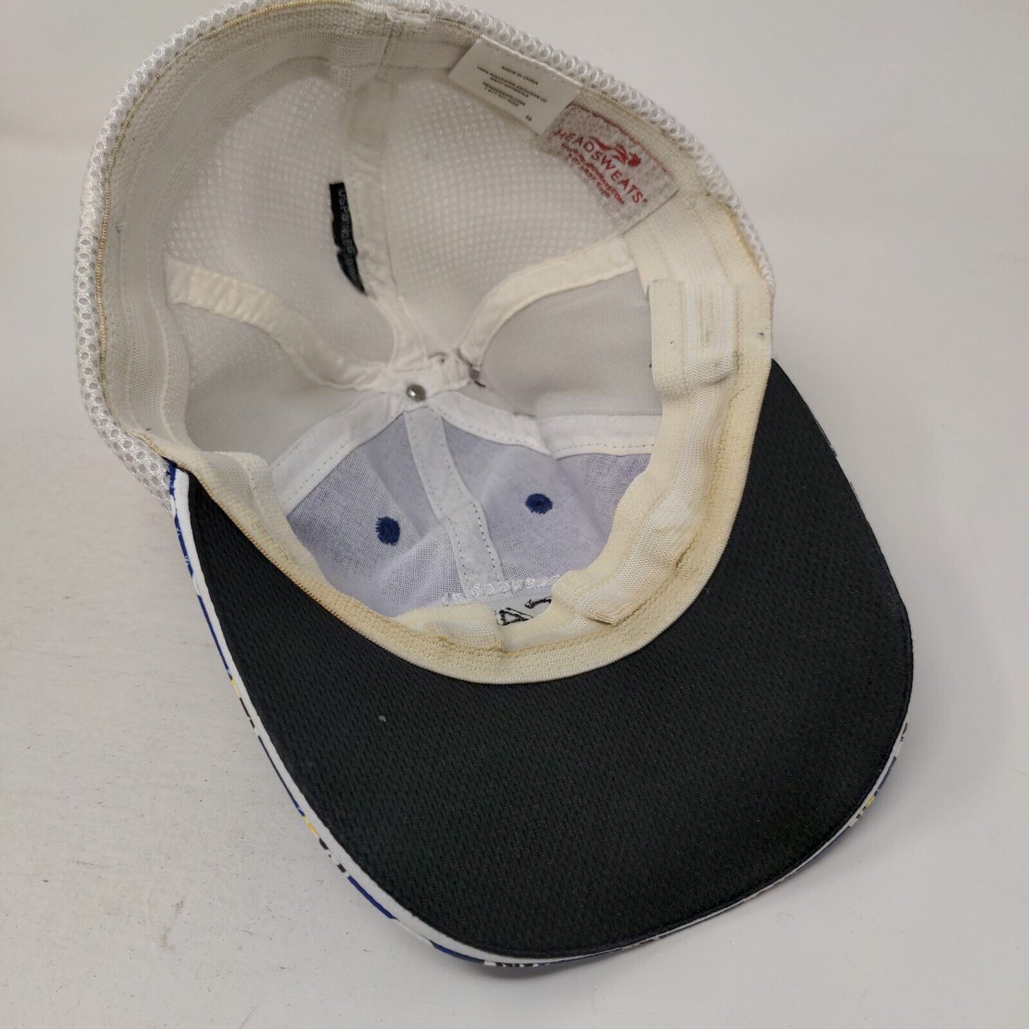 CAF Challenged Athletics Foundation Fitted Trucker Hat Blue One Size Mesh Back