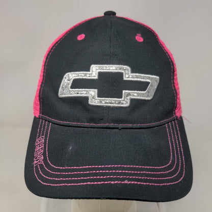 Chevy Strapback Trucker Hat Multicolor OSFM Adjustable Mesh Back Sequin Infinity