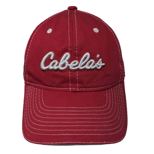 Cabela's Men's Slideback Hat Red Size OSFM Embroidered Logo Adjustable