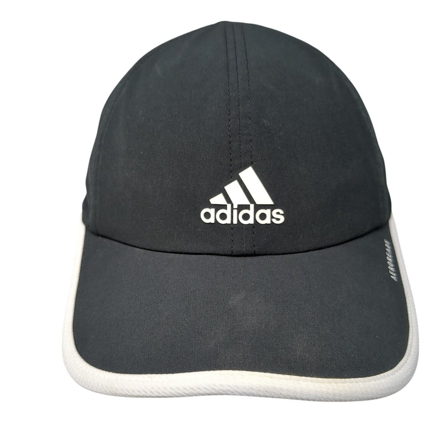 Adidas Aeroready Strapback Hat Black One Size 3 Stripes White Trim