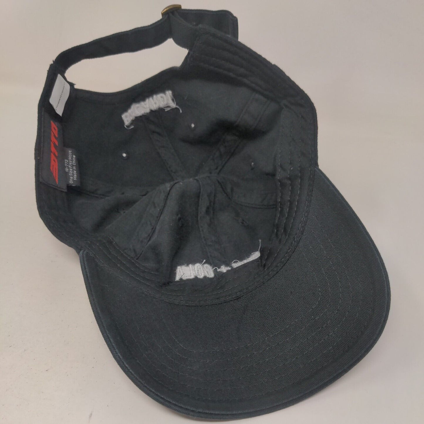Rum + Cola Bacardi Slideback Hat Black OSFM Adjustable Otto Logo