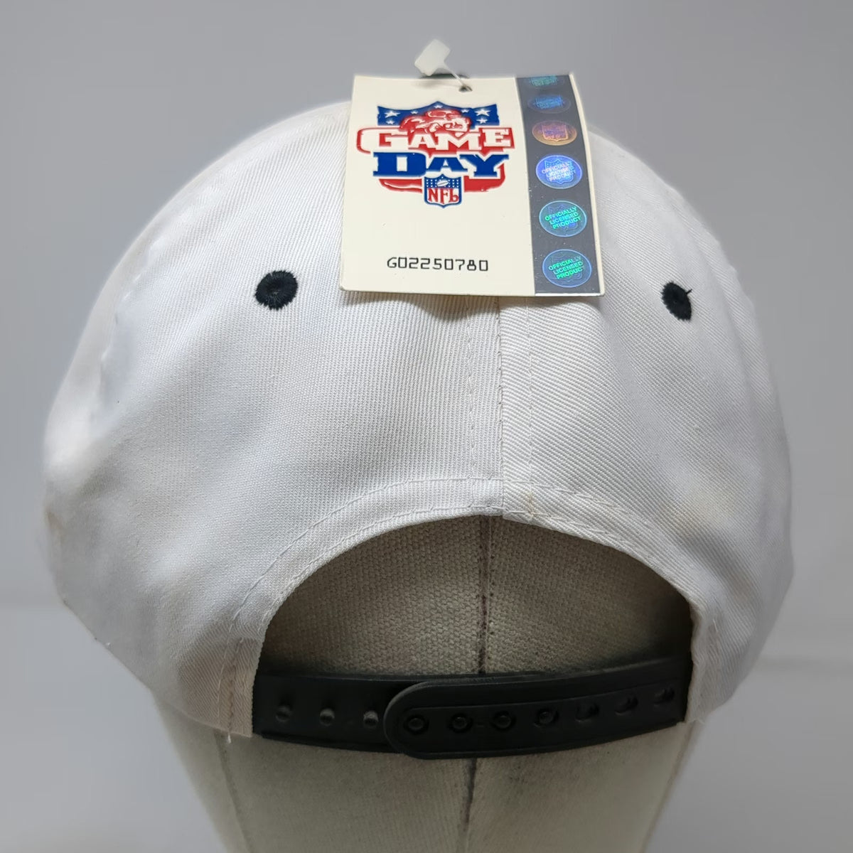 Denver Broncos NFL Logo 7 Snapback Hat White Super Bowl XXXII Vintage W/Tags