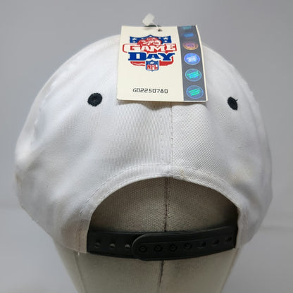 Denver Broncos NFL Logo 7 Snapback Hat White Super Bowl XXXII Vintage W/Tags