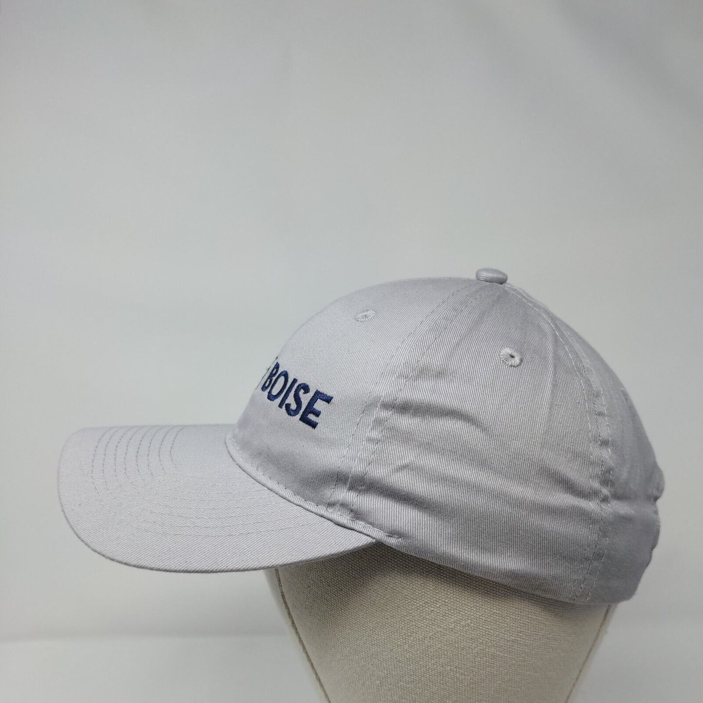 City of Boise Strapback Hat Gray One Size Adjustable Embroidered Port & Company
