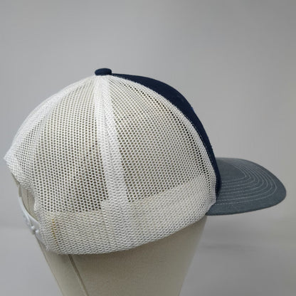 Outdoor Cap Trucker Hat Blue Gray White One Size TAC Riptide Logo Mesh Snapback