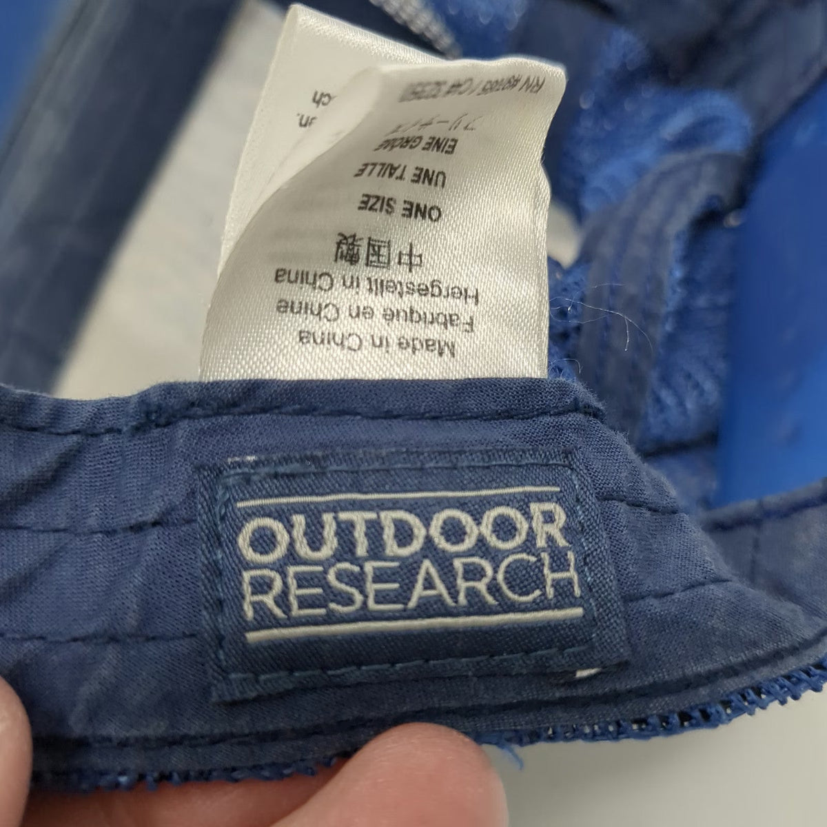 Outdoor Research Trucker Hat Blue Purple One Size Mesh Back Patterned Snapback