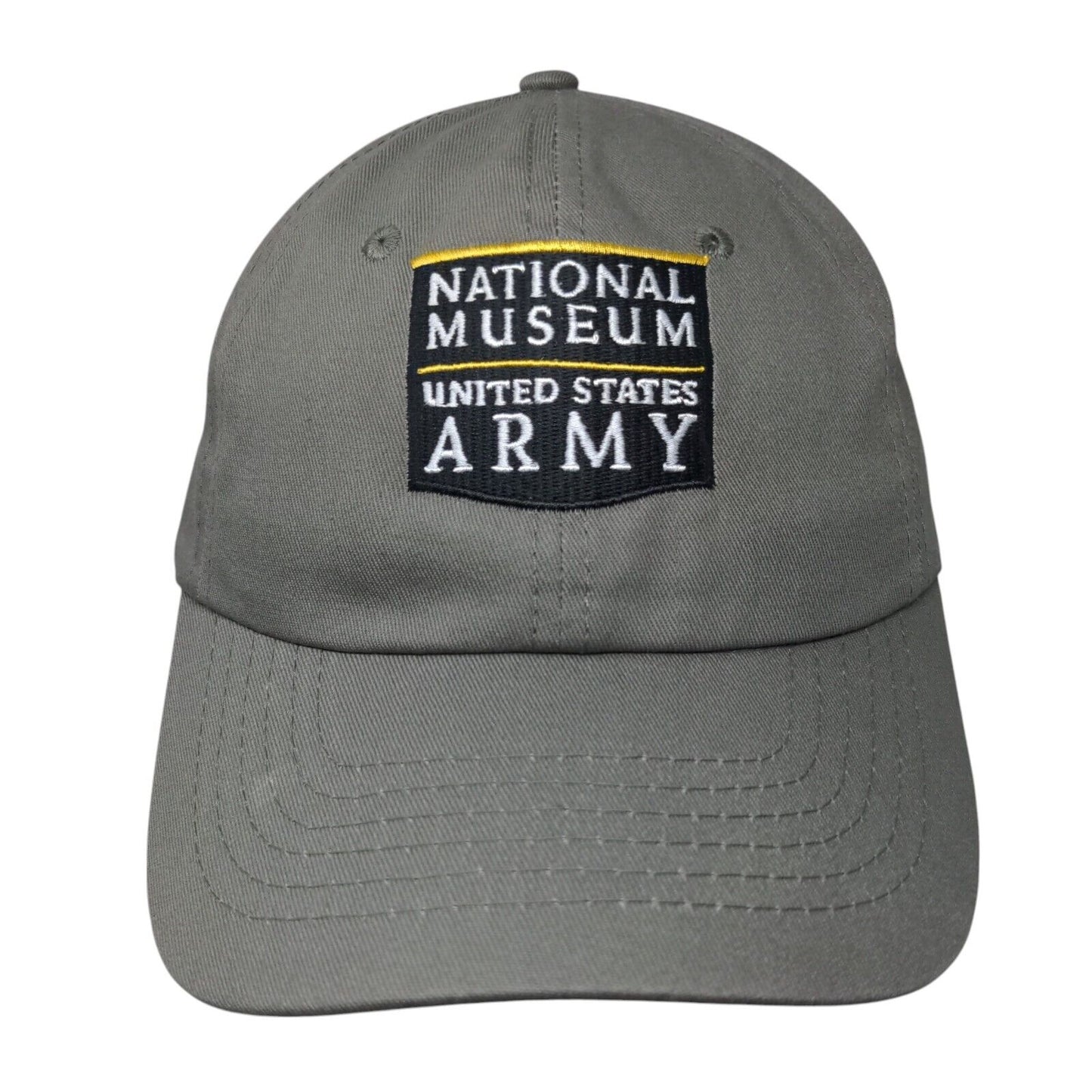 National Museum United States Army Slideback Hat Gray One Size Embroidered