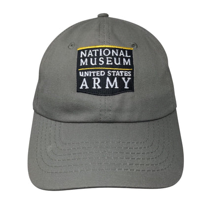 National Museum United States Army Slideback Hat Gray One Size Embroidered