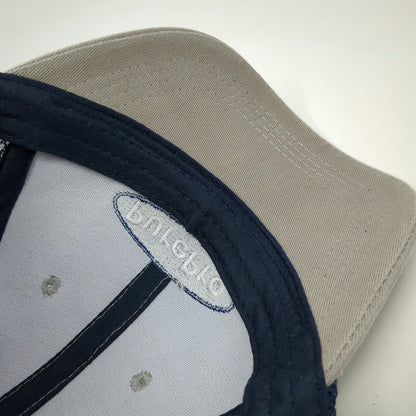 F.W. Webb PurePro Baseball Cap Beige Blue OSFM Mesh Strapback Embroidered Hat