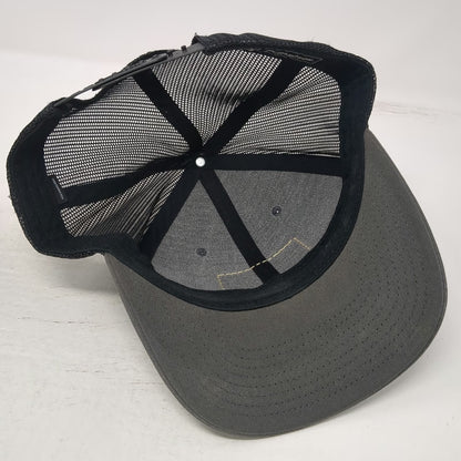 Richardson Trucker Hat Gray One Size Mesh Back Snapback SGW Designworks Leather