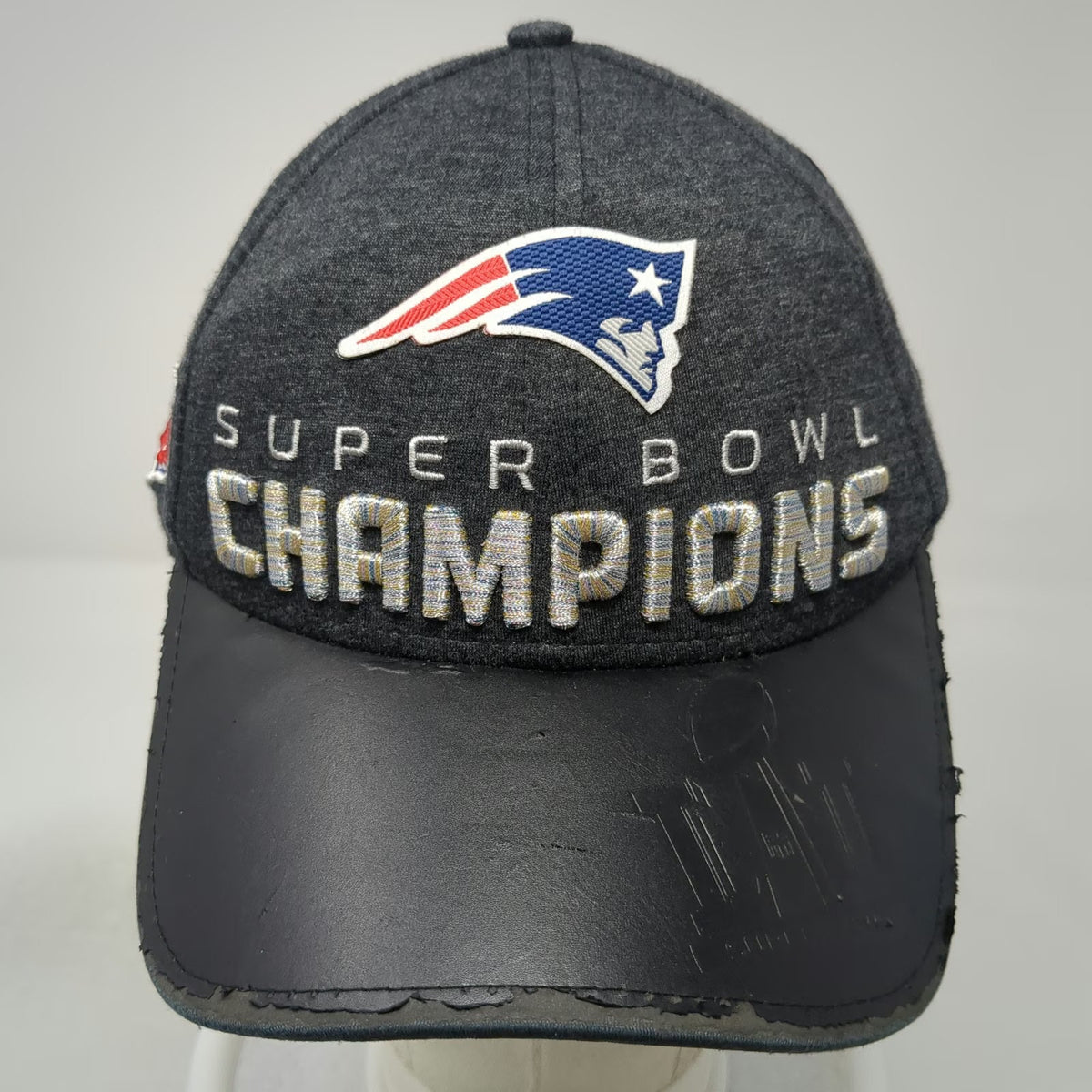 New Era New England Patriots NFL Gray One Size Cap Super Bowl LI Champions Strap