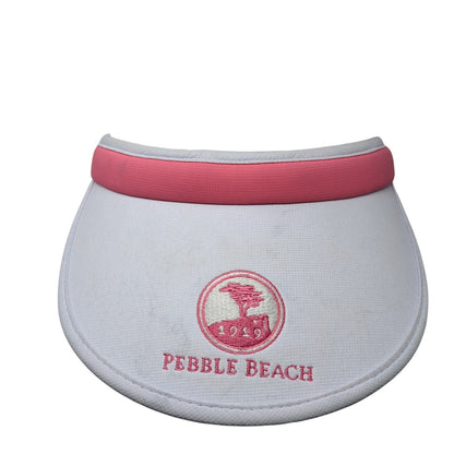 Pebble Beach 1919 Clip On Sun Visor Hat White One Size Kate Lord Ahead
