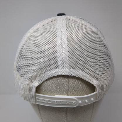 Bank Of Idaho Snapback Trucker Hat Gray OS Adjustable Mesh Back Port Authority