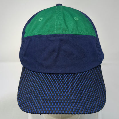 oddjob Baseball Cap Blue Green OSFM Mesh Brim Strapback Polyester Colorblock hat