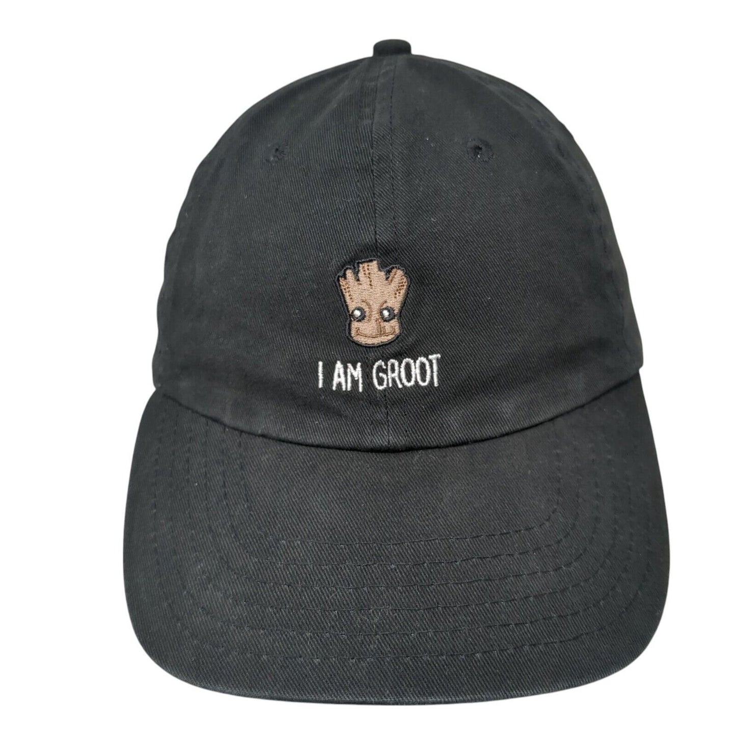 I Am Groot Slideback Hat Black One Size Guardians of the Galaxy Marvel