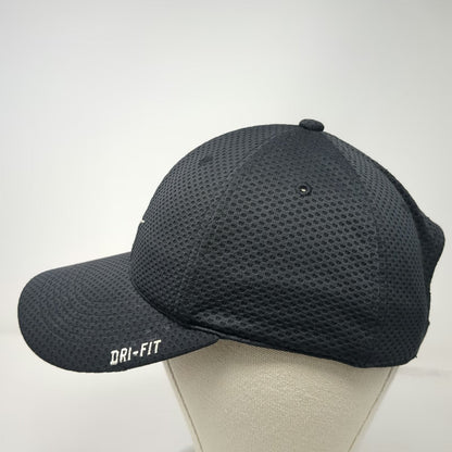 Nike Baseball Cap Black One Size Dri-FIT Mesh Tailwind Strapback Running Hat