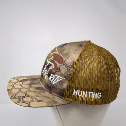Top Priority Hunting Snapback Trucker Hat Camo One Size Mesh Back