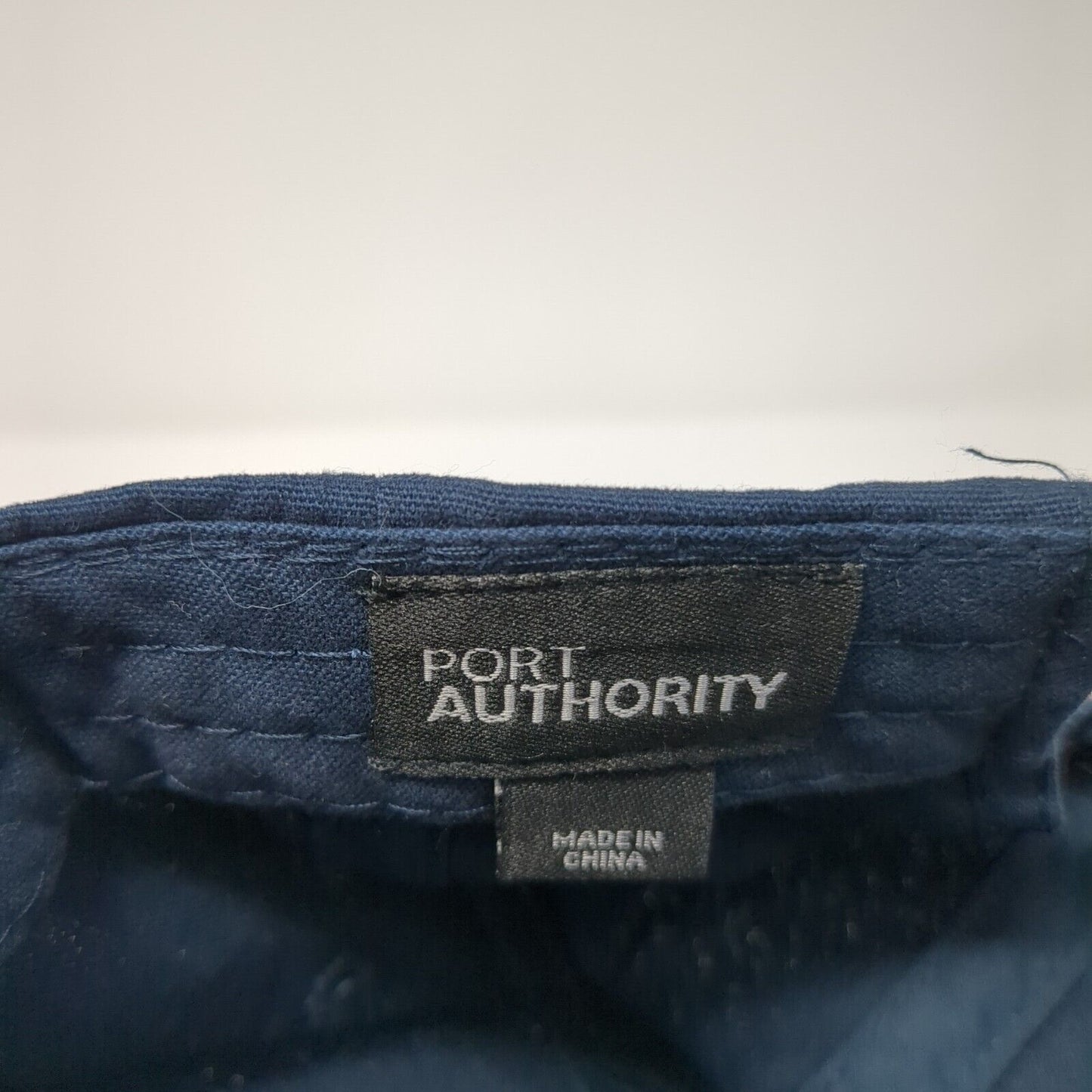 AppFolio Slideback Hat Blue One Size Leather Strap Port Authority