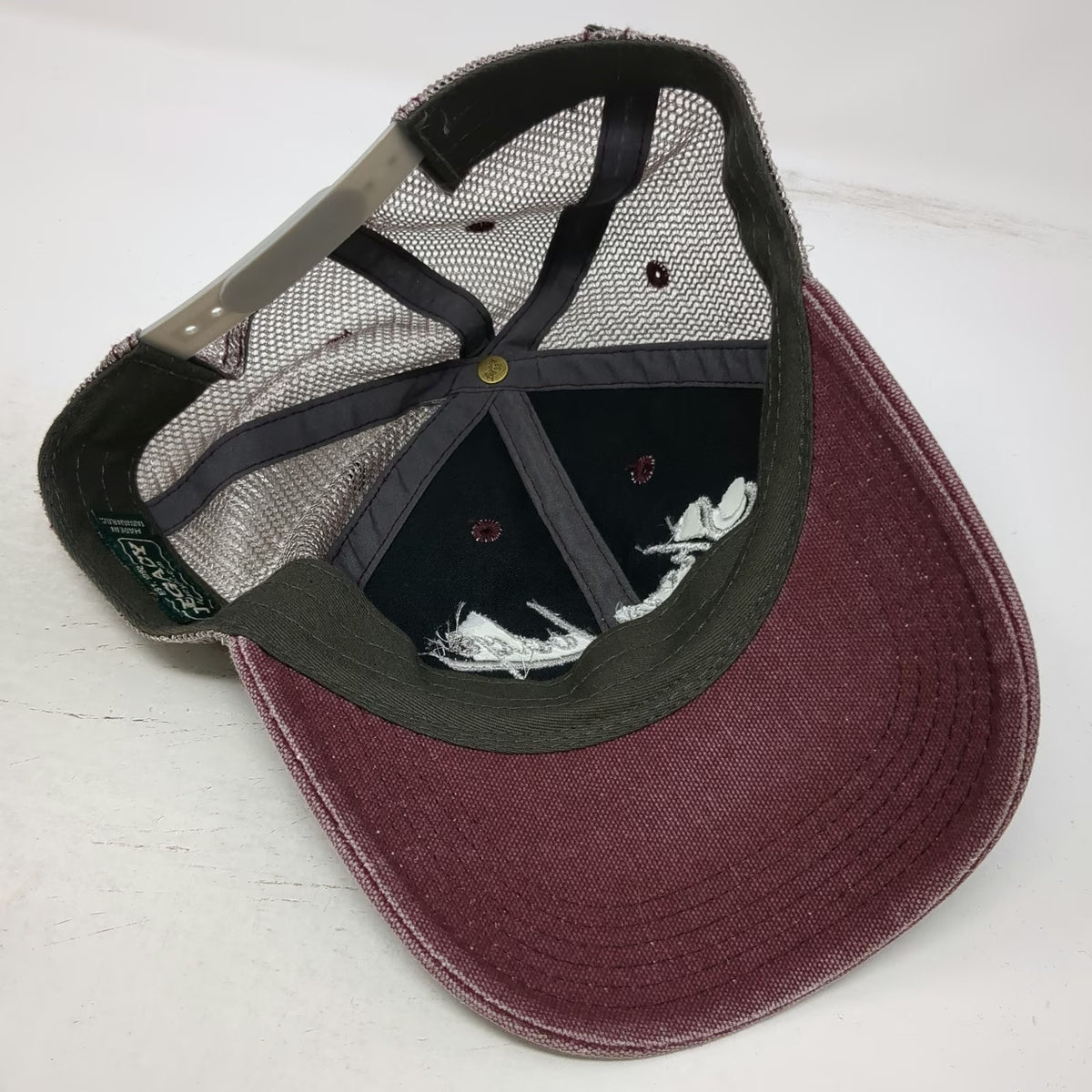 Legacy Trucker Hat Red One Size Shore Lodge McCall Idaho Mesh Snapback Hat