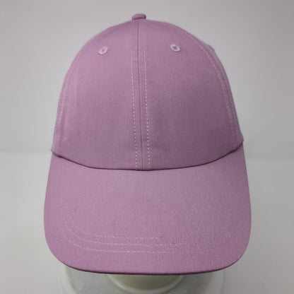 Unbranded Strapback Hat Purple One Size Adjustable Vented Holes 6 Panel Blank