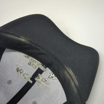 Surfware Baseball Cap Black One Size Hawaiian Islands Map Slideback Hat Cotton