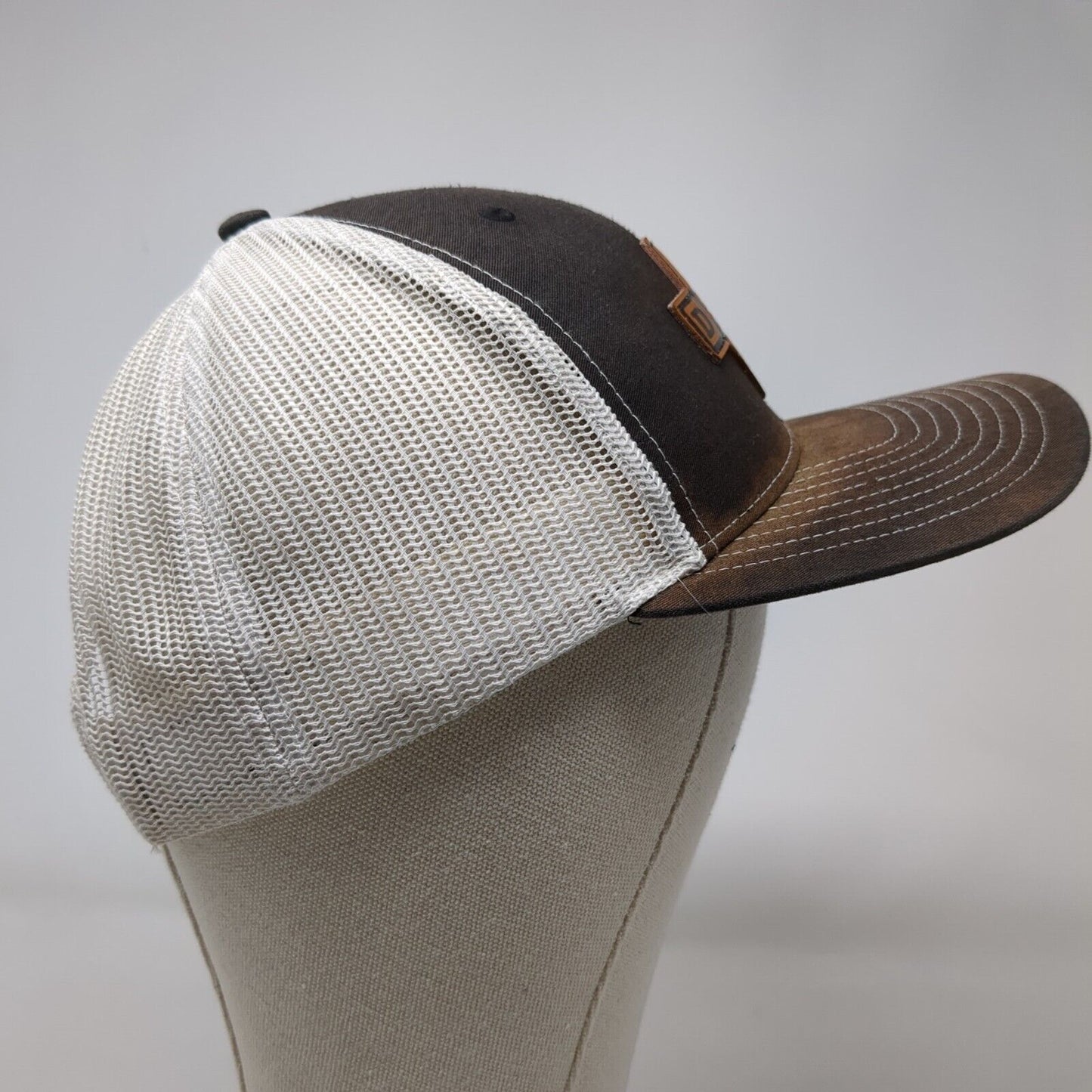 D&B Supply Snapback Trucker Hat Black OSFA Adjustable Mesh Back Richardson