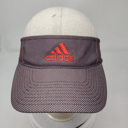 Adidas 3 Stripes Strapback Sun Visor Hat Multi One Size Embroidered