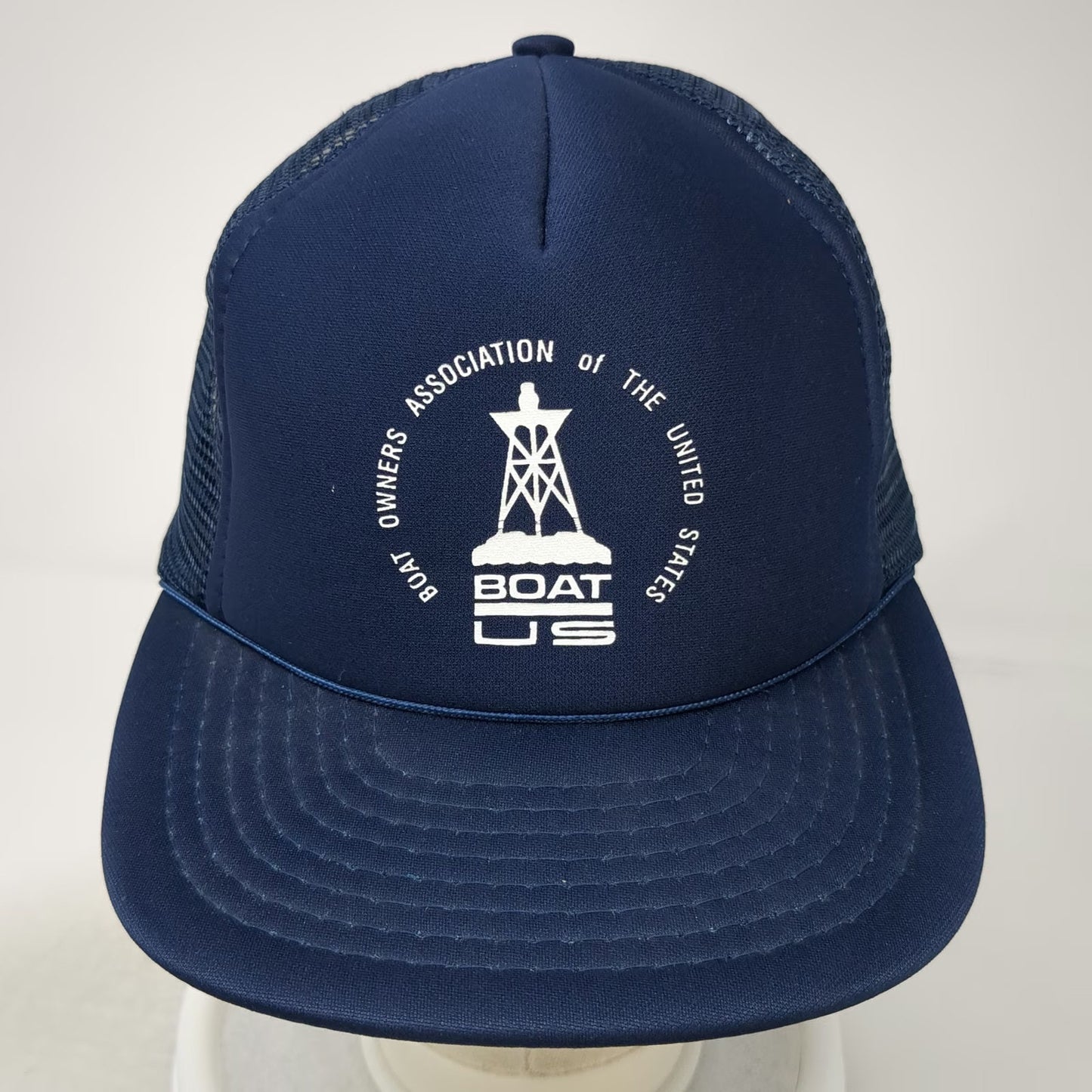 R&R Boat Owners Association BoatUS Blue One Size Trucker Hat Mesh Snapback