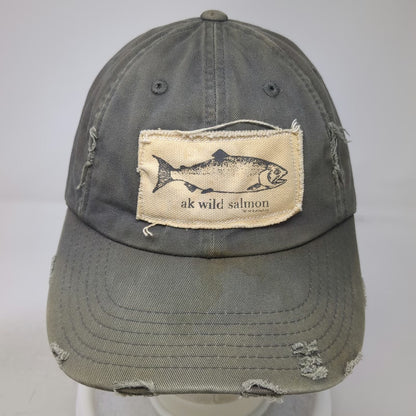 District Baseball Cap Green OSFM Alaska ak wild salmon Fish Patch Slideback hat