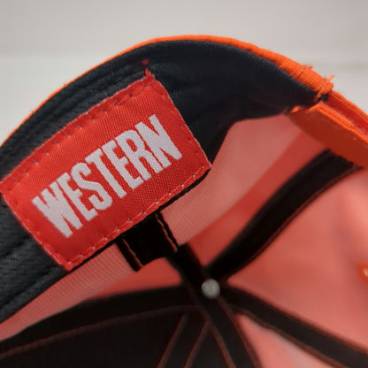 Western Star Trucks Baseball Cap Orange One Size Strapback Embroidered Logo Hat