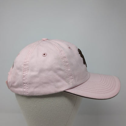 Browning Logo Strapback Hat Pink One Size Adjustable Embroidered Logo