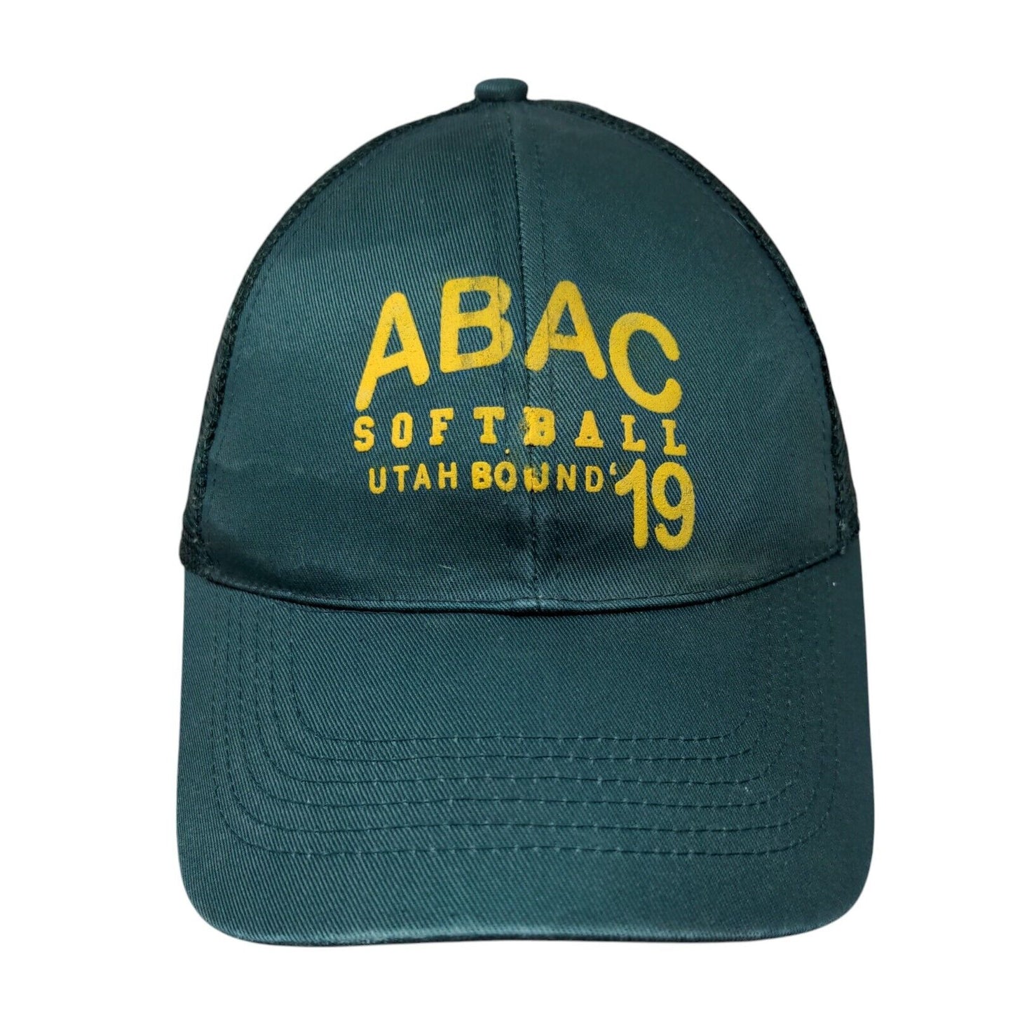 ABAC Softball Utah Bound 19 Strapback Trucker Hat Green OSFM Advantage
