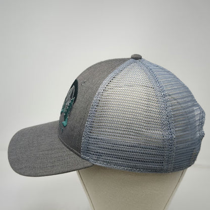 The North Face Trucker Hat Gray One Size Bear Mountain Mesh Snapback Outdoors