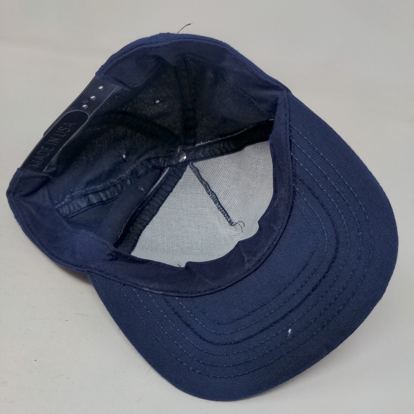Blue Star Snapback Hat Blue One Size Embroidered Adjustable Vent Holes