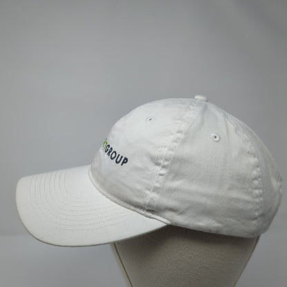 Impact Group Strapback Hat White One Size Adjustable Embroidered Port & Company