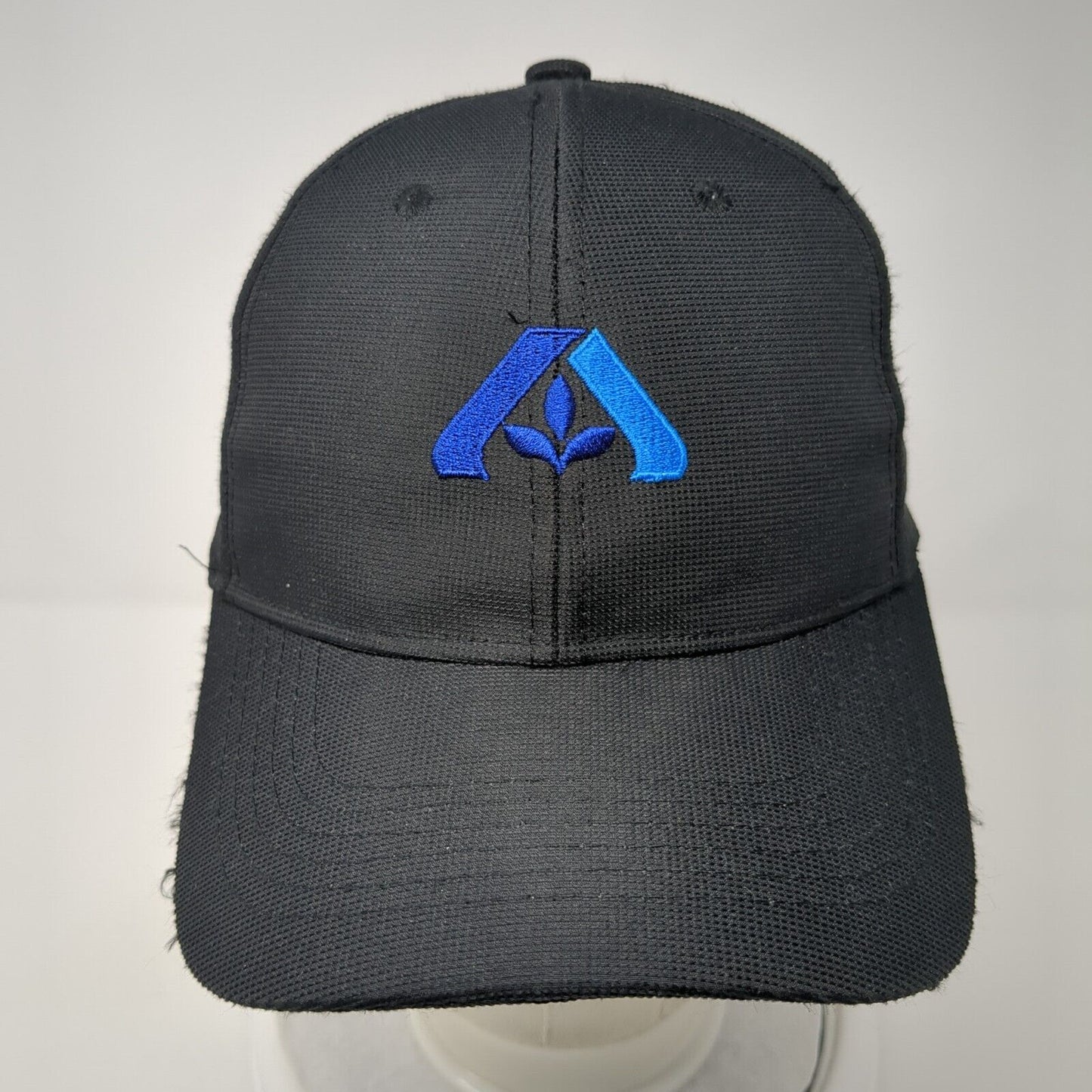 Image Solutions Strapback Hat Black One Size Adjustable Embroidered Logo