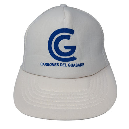 Carbones Del Guasare Snapback Trucker Hat Beige One Size Adjustable Mesh Back