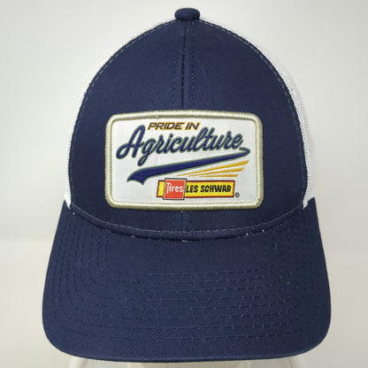Les Schwab Tires Trucker Hat Blue One Size Pride in Agriculture Mesh Snapback