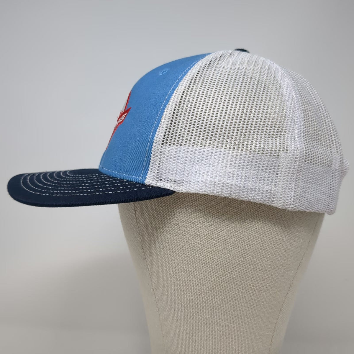 Richardson Trucker Hat Blue One Size The Powerhouse Mountains Mesh Snapback Cap